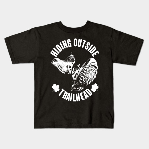 Hiding Outside Boots Kids T-Shirt by OBSUART